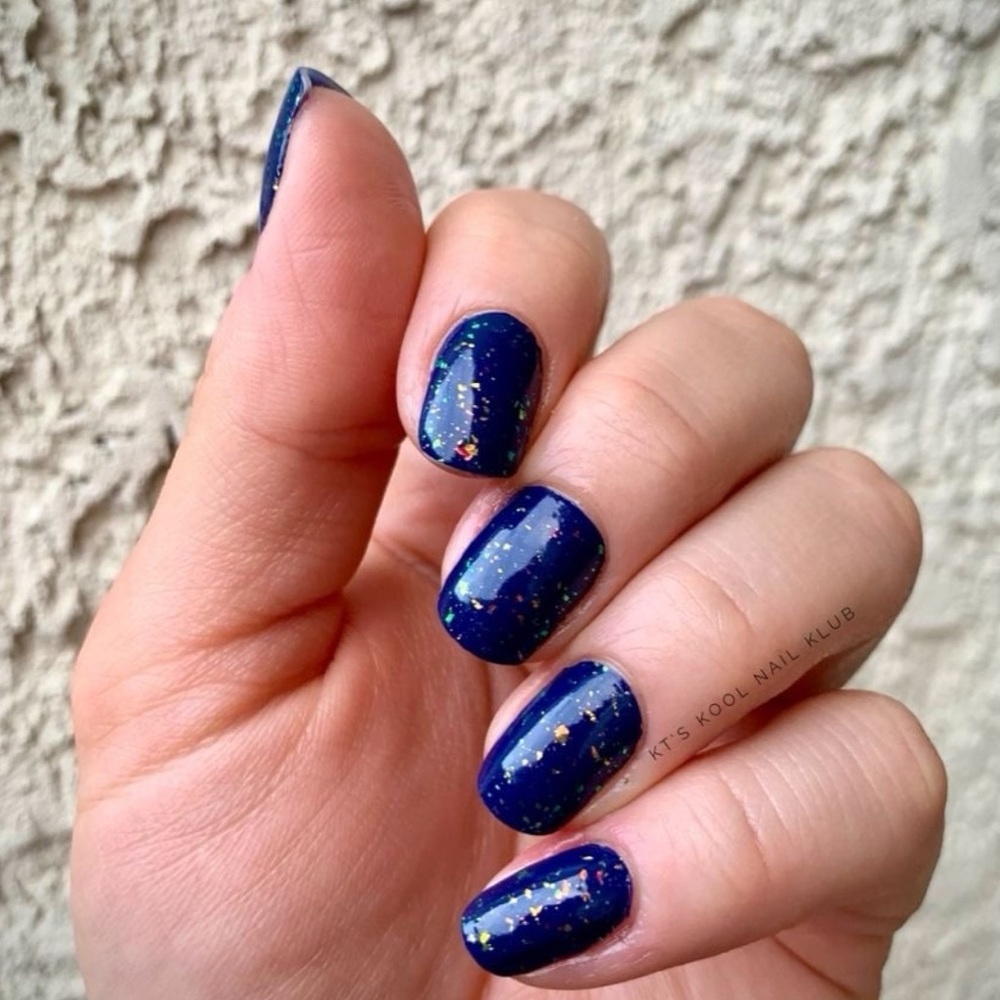 *Retired* Color Street: Deepwater Opal | Navy Blue Iridescent Glitter Sparkle